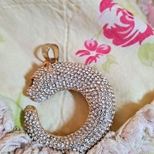 Panther Pundant Encrusted w Rhinestones